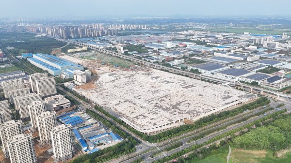 慧眼智行 宁马城际铁路（南京段）滨江车辆段项目主体结构全部封顶